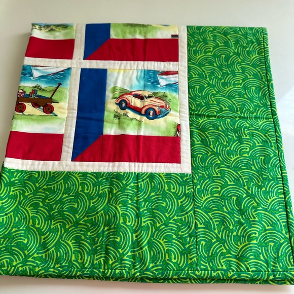 Baby Quilt handmade 37.5X37.5 beautiful brand new - Picture 8 of 8